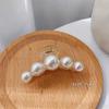 Imitation Pearl Fashion Elegant Hairgrips Plastic Hair Claw Clips Portable Girls Hairpin