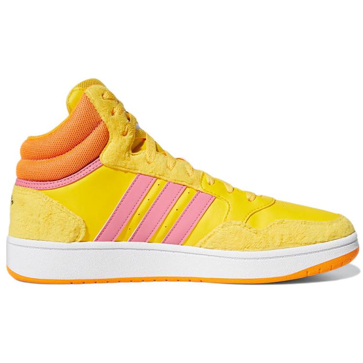 adidas Кроссовки Hoops 3.0 Mid X Улица Сезам 'Желтый Оранжевый Розовый' GX6105