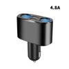 Автомобильный прикуриватель, разветвитель, зарядное устройство, 2 USB QC 3.0, быстрая зарядка, 12 В, автоматический адаптер питания для зарядки iPhone Type C