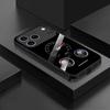 Black Car Dashboard Art mobile phones Glass phone case for iphone 17 pro max cover for iPhone 17 16 15 14 13 12 11pm Pro Plus