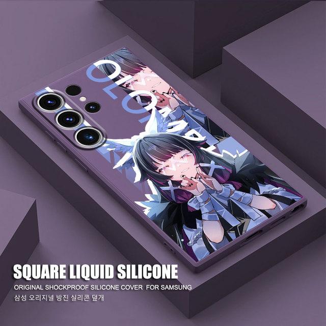 Квадратный жидкий чехол для Samsung Galaxy Note 20 Ultra Note 10 Plus 8 9 S20 S22 S23 Ultra S21 Luxury Genshin Impac Peoples