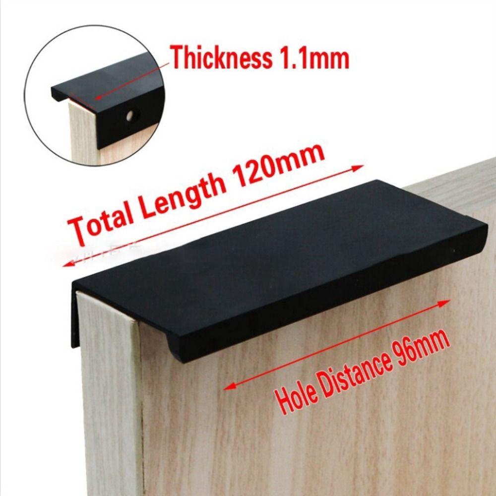 Скрытые ручки из алюминиевого сплава Мебельная фурнитура Ручки для ящиков Ручки для шкафов Дом своими руками