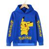 Autumn Warm Pikachu Casual Sportswear Hoodie with Anime Print for Kids Boys and Girls