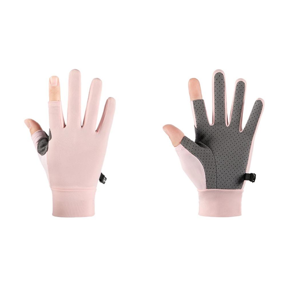 1 Pair Quick-Dry 2 Fingerless Bike Gloves For Cycling, Driving and Outdoor Sports
