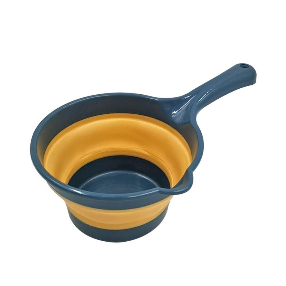 Подвесная складная черпалка для воды с длинной ручкой Кухонный черпак для воды Складная черпалка для ванны Бытовая