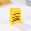 Overstimulated Caution Sign Hair Claw Clip,Yellow Caution Hair Clip,Do Not Approach Sign Hair Claws Hair Clips,Funny Gag Gift Fo
