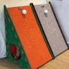 Wear-resistant Cat Scratch Board Triangular Felt Cat Nest Double-layer Cat House  Kitten