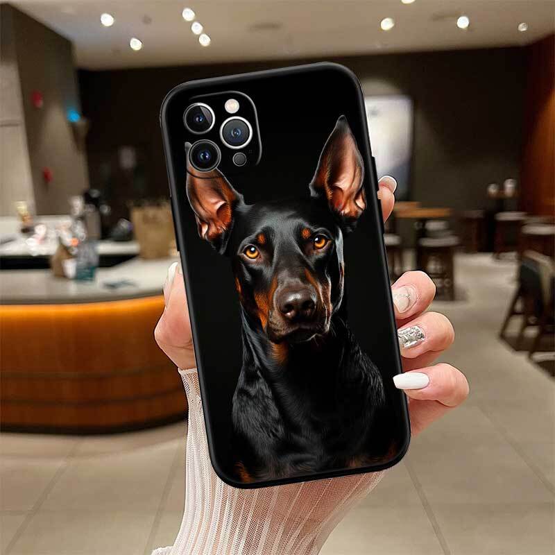 Rottweiler Doberman Guard Dog Phone Case for Redmi Note 12 12S 12C 13 13C 13R 14 14S 14R 14C 11A 13X A3 A3X A4 A5 Pro Max Plus