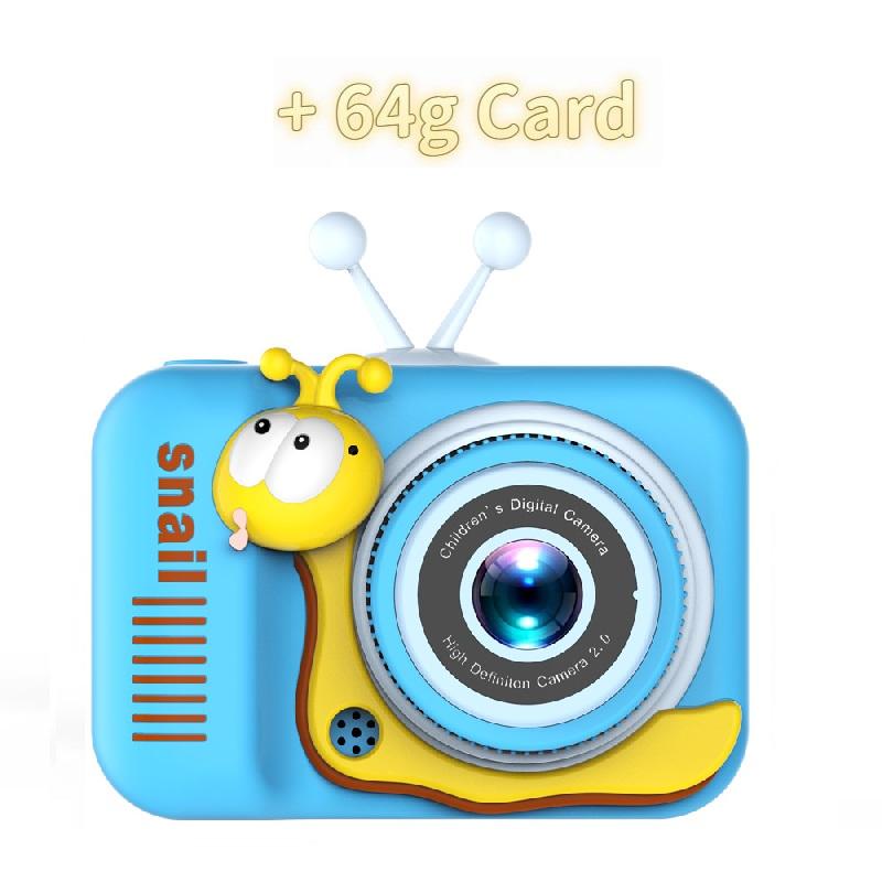 Детская камера Цифровая камера 20 МП Камера для детей Селфи 4-кратный цифровой зум 2,0-дюймовый экран Двойные линзы