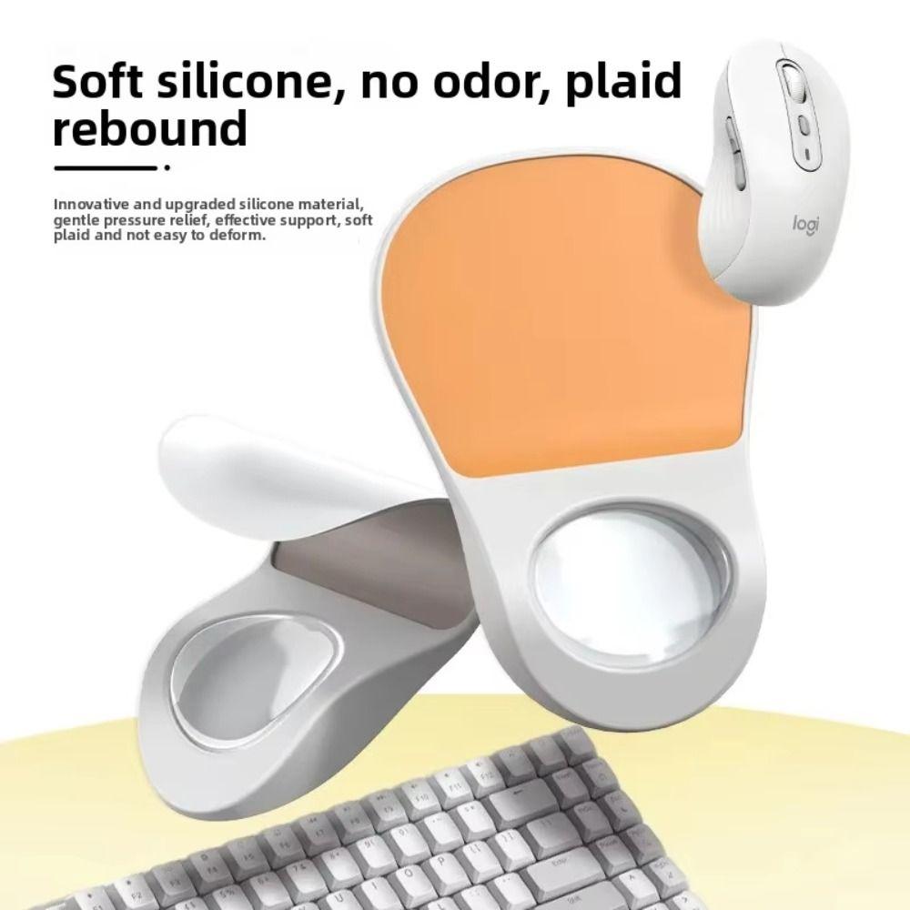 Smooth Surface Mouse Pad with Wrist Rest Non-Slip Wrist Support Pad Long Hours of Use