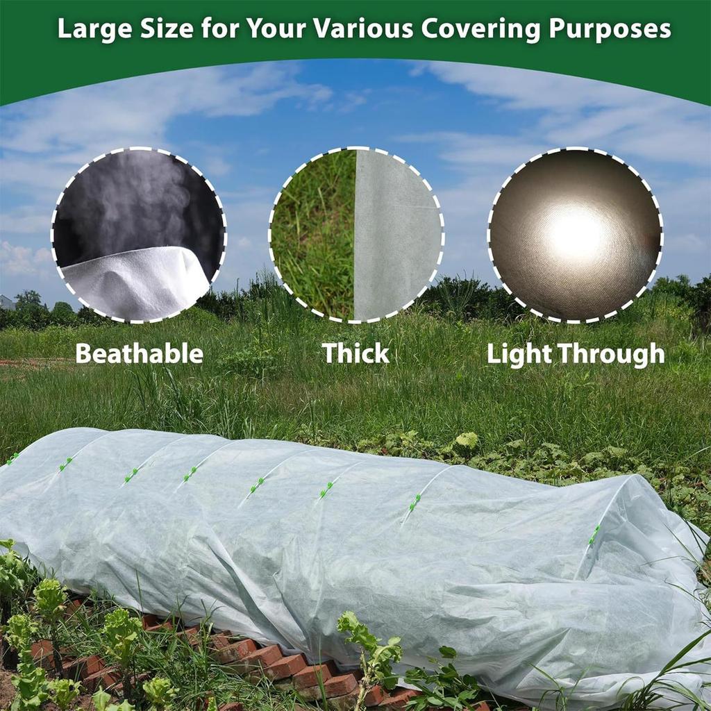Plant Covers Freeze Protection Plant Freeze Barrier Cover Windproof Vegetables Protector For Landscape Patio Yard Lawn Winter
