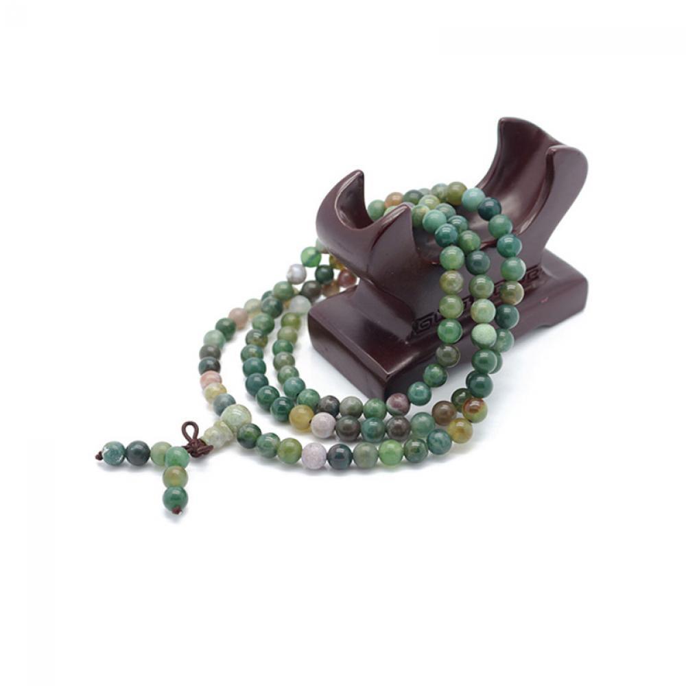 108 Beads India Bangle Prayer Agate Bracelet Tibetan Buddhist Mala