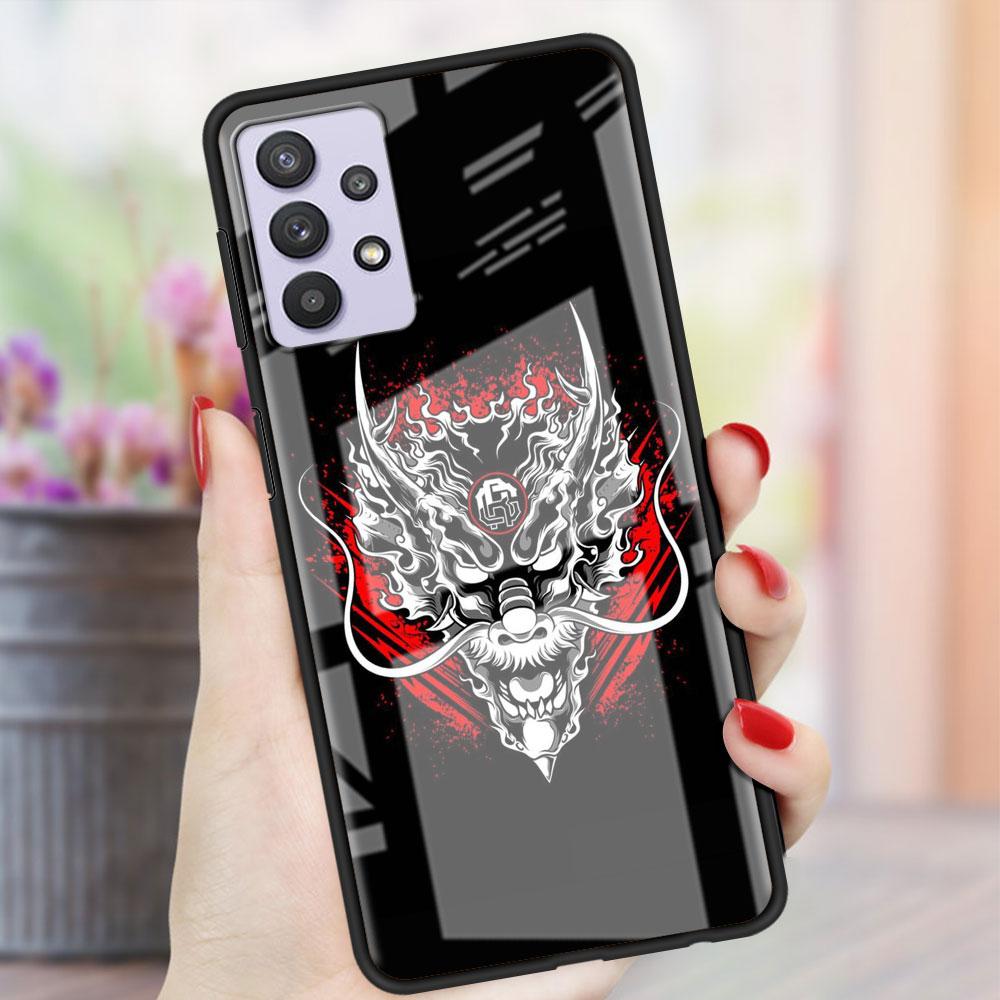 Чехол Dragon Animal Glass для Samsung Galaxy A52 A71 A50 A51 A70 A21s A31 A72 A10 A12 A30 A22 5G Phone Cover