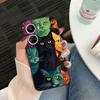 Черный кот со смотрящим глазом Чехол для телефона для HUAWEI NOVA Y70 3I 7I 8I 9SE P30 Y9 HONOR 8X 9X 20 90 X5 X6B X7A X7B X8B X9 X9B X9A Чехол