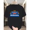 Мужская футболка с коротким рукавом европейского размера, с принтом логотипа Rothmans Racing, свободного кроя с круглым вырезом, изготовлена из дышащей летней ткани
