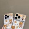 Rilakkuma Cartoon Transparent Phone Case for Apple 11, 12, 14, 15, 16, 16 Pro, 17 Pro Max, Bread Maker Compatible