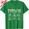 Things I Do in My Spare Time Bicycle Cycling Lover TShirt Cotton Mens Tshirts Vintage Graphic Tee Tops Camisas Streetwear