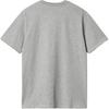 Carhartt WIP Мужская футболка с графическим принтом, круглым вырезом, приталенная, с коротким рукавом, серая, I030434-V6-XX