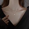 Одно слово вспышка бриллиант двухслойное ожерелье ключицы цепь женский корейский темперамент ins ветер то же самое ожерелье