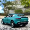 1:32 Модель легкосплавного автомобиля Aston Martin DBX со звуком и светом, шесть дверей, выпуск 2022 года, игрушка для мальчиков.