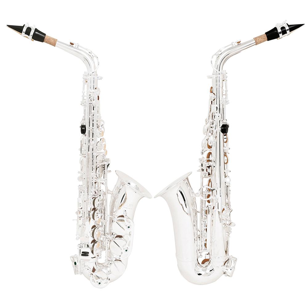 SLADE E-flat Alto Saxophone Premium Brass Body Carved White Shell Keys Saxophone Set with Case Professional Woodwind Instruments