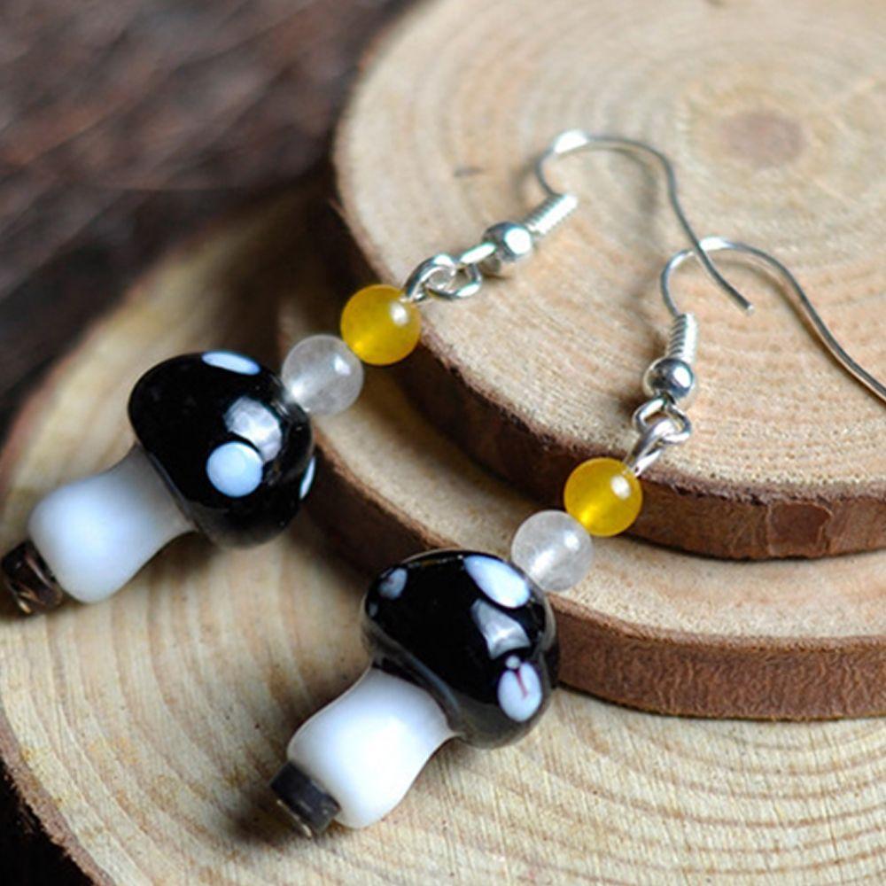 Ожерелье Студенческий браслет Бусины-грибы Изготовление украшений Аксессуары Стеклянные бусины-россыпи DIY Поделки