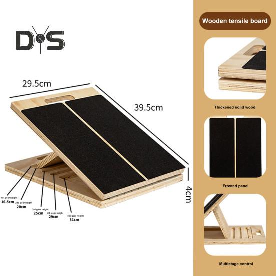 Наклонная доска для растяжки икр, регулируемая наклонная доска для физиотерапии для мужчин и женщин, тренировки в домашнем тренажерном зале, приседания, клин, тренировка мобильности, носилки для голеностопного сустава
