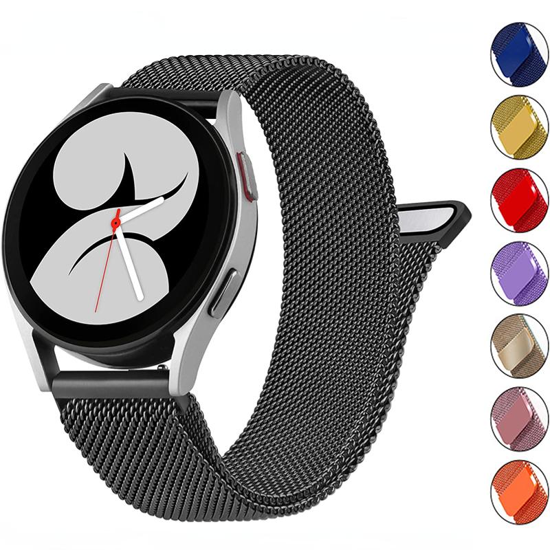 20 мм 22 мм Миланская петля Ремешок Для Samsung Watch 6/5/4/3/Amazfit GTS 4/GTR/Bip Браслет Huawei Watch 4/3/GT4-3-2 Pro Ремешок