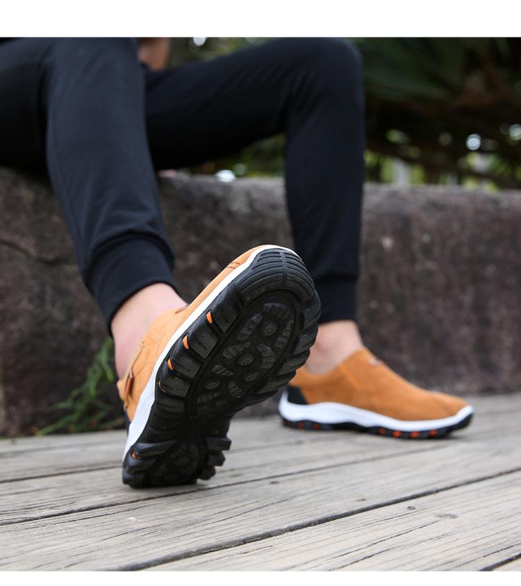 2024 Мужские замшевые кожаные туфли большого размера для походов на свежем воздухе