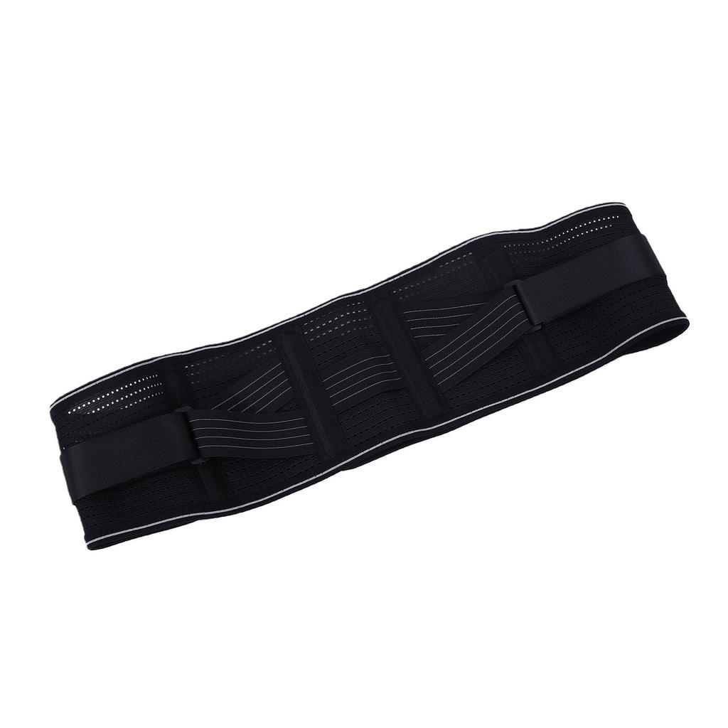 Lower Back Support Brace 360 Degree Ergonomic Wrap Breathable Waist Support Belt for Standing Sitting L Size Black