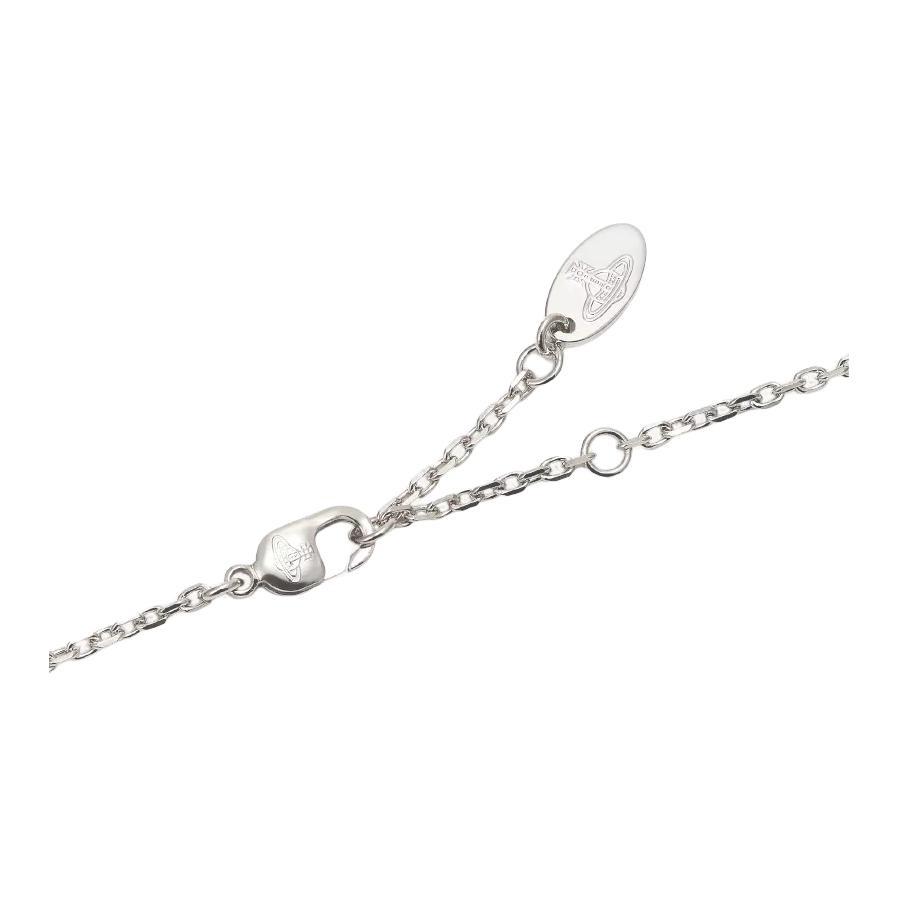 Vivienne Westwood Brass Crystal Necklaces Women's Silver 8050889135906