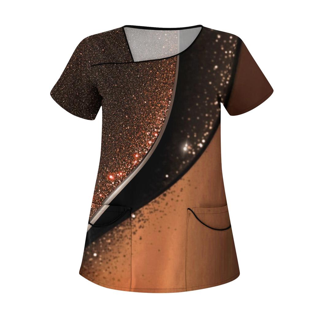 Женская мода цветочный принт короткий рукав комбинезон с карманами топы одежда