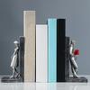 2Pcs Ornament 3D Effect Decorative Lightweight Collection Figurine Sculpture Decorative Bookends