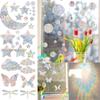 2 Sheets Sun Catcher Rainbow Prism Electrostatic Window Glass Stickers Sun Moon Star Butterfly Dragonfly Suncatcher Wall Decals