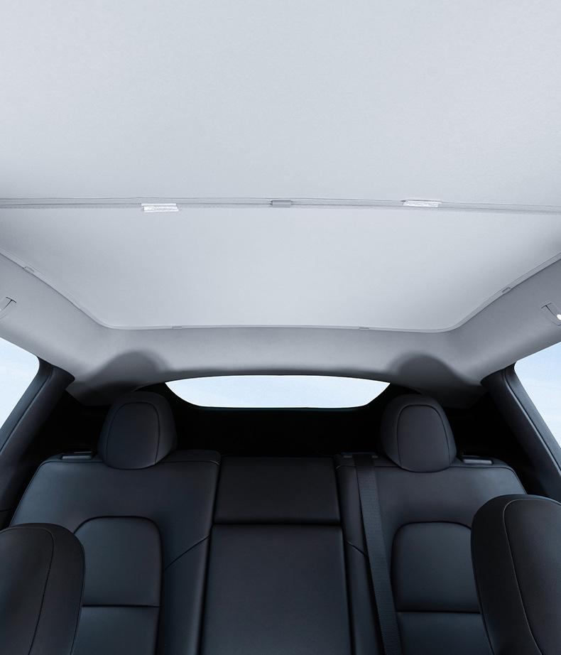 Tesla Model 3 Refresh YL Sunshade: Skyview Sunroof Heat Insulation & Sun Protection.