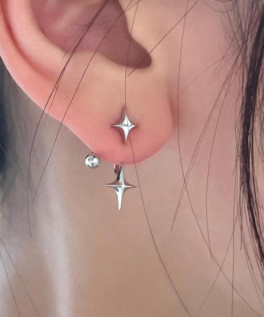 Серебряные серьги Хейты Серовой