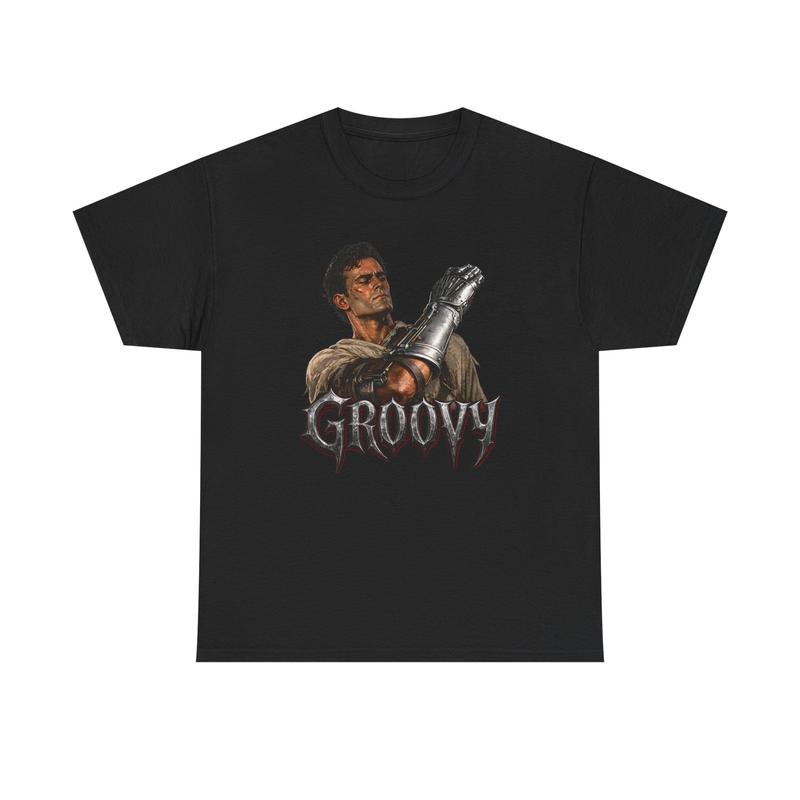Groovy Army of Darkness illustration tee | Groovy Graphic Unisex T-Shirt