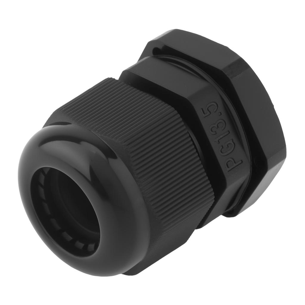 PG Cable Gland,Black Plastic Nylon Cable Connector,IP68 Waterproof Wire Glands Connector Fitting,PG7-PG19 Cable Gland,Simple Installation