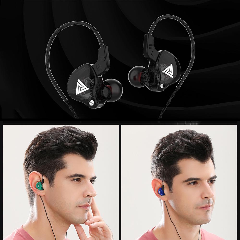 QKZ AK6 Универсальные спортивные наушники HiFi 3,5 мм, наушники-вкладыши для бега с микрофоном, гарнитура