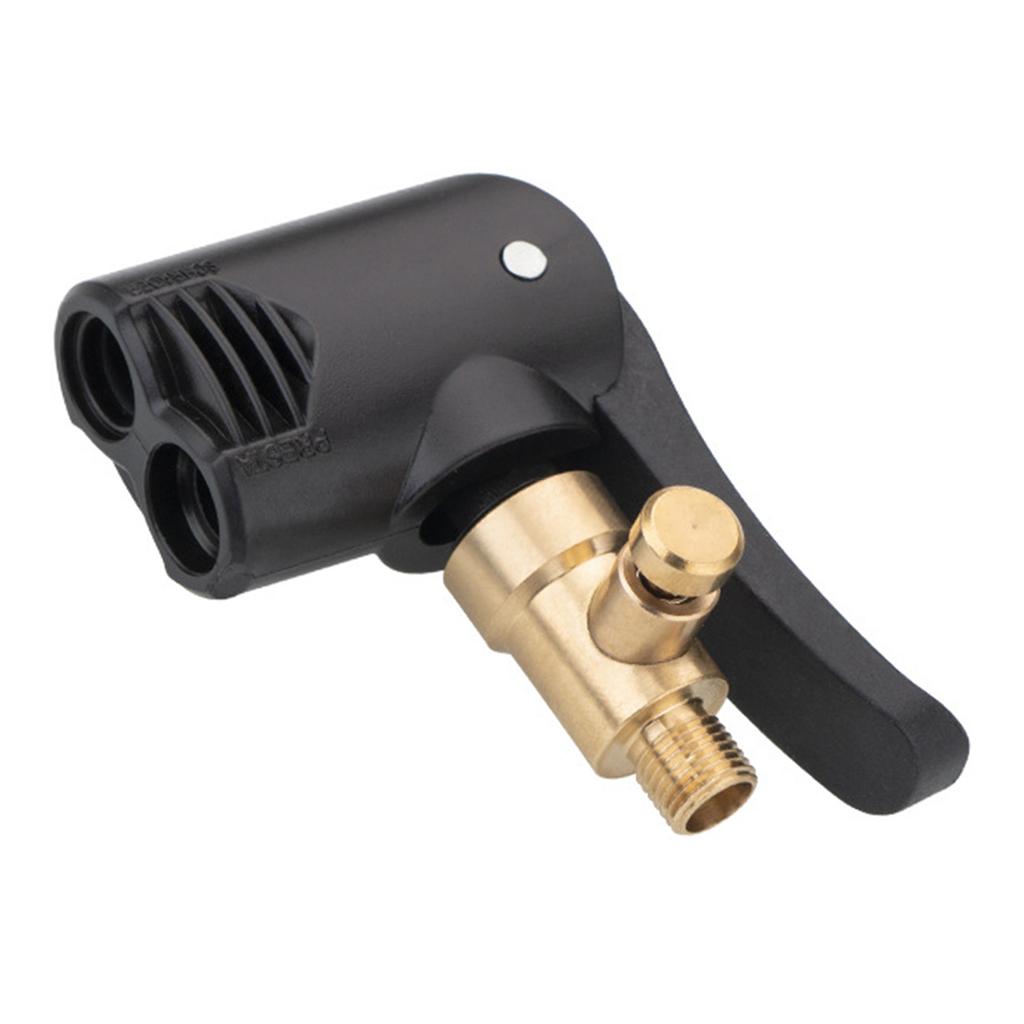 Адаптер для воздушного патрона с двойной головкой для накачки шин, быстрое соединение, легкий выпуск воздуха, быстрая накачка в приключениях на открытом воздухе