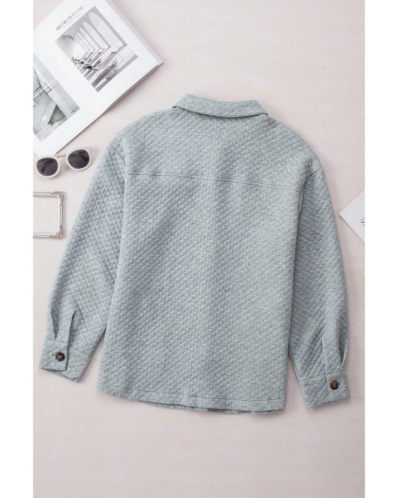 Azura Exchange Ретро-рубашка с карманом-клапаном и пуговицами