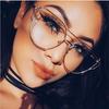 Fashion Cat Eye Frame Vintage Eyeglasses  Women Oversized Metal Glasses Frame Men Clear Lens Glasses Gold Optical Spectacle