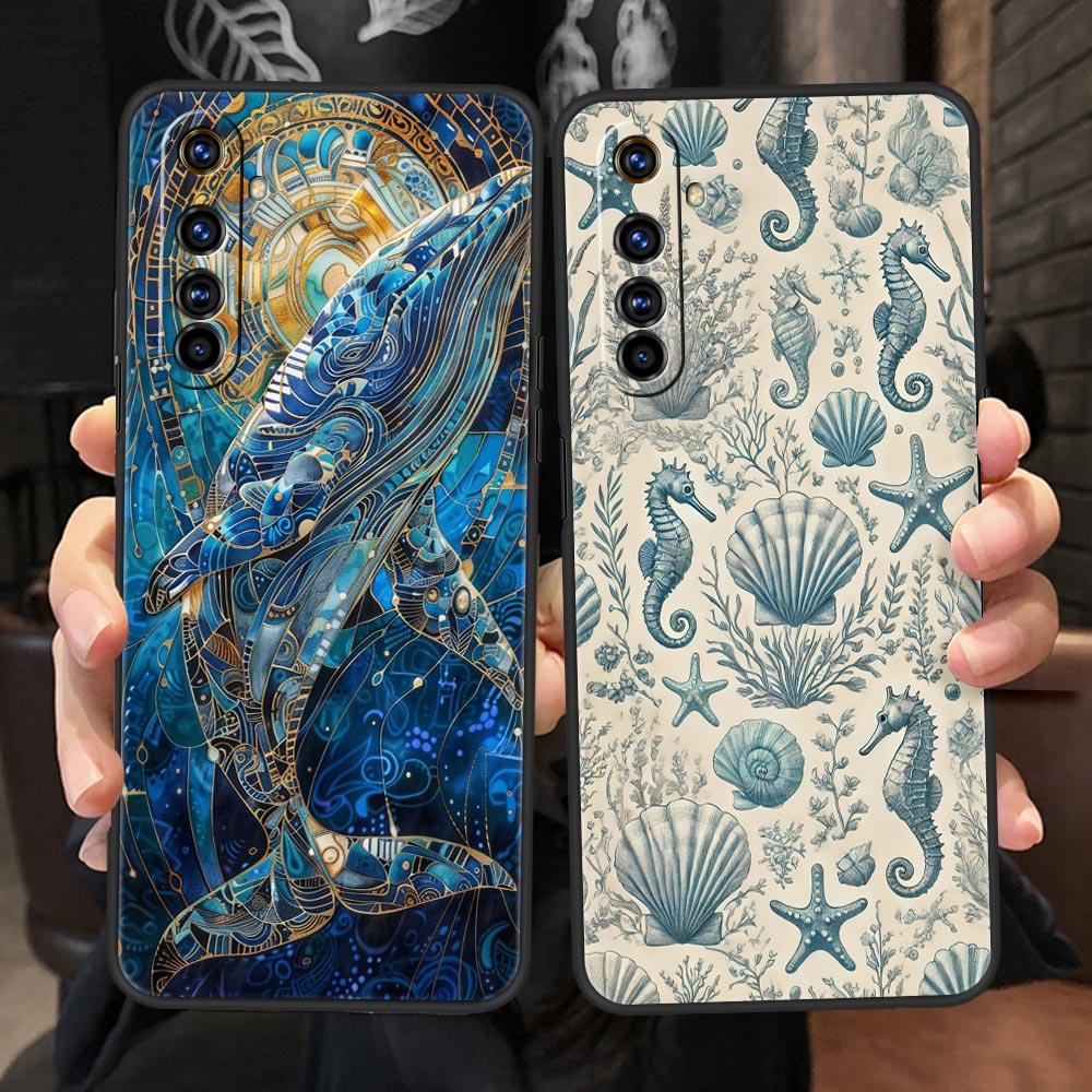 Синяя рыба Океан Мягкий ТПУ Для Realme 13 12 11 10 9 Pro Plus GT3 GT2 C21 C25 C35 C53 C55 C67 Pro 5G Чехол для телефона Обложка Fundas Capas