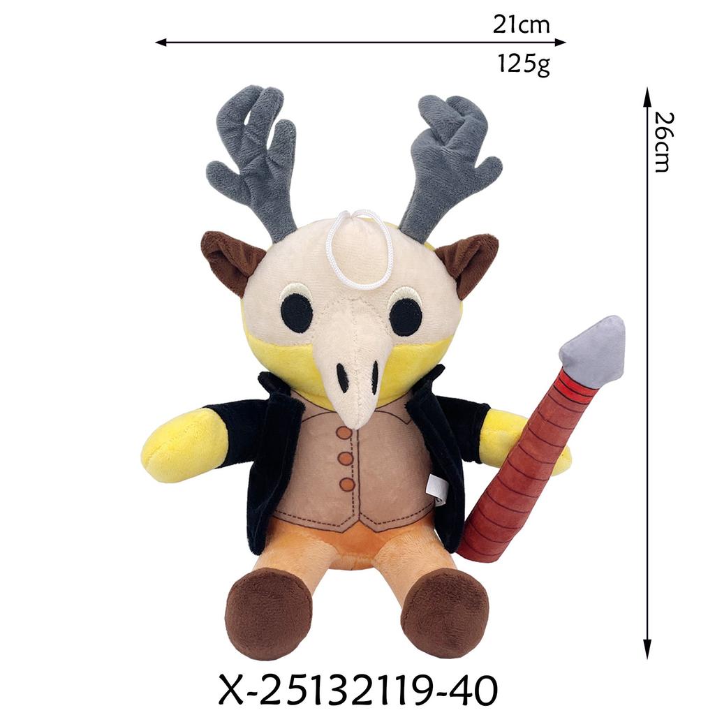 Horror 99 Nights In The Forest Deer Monster Deer Anime Cartoon Stuffed Doll Plush Toy Kids Birthday Gift