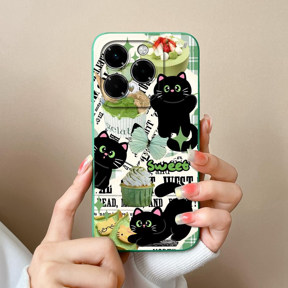 Корпус для Infinix Hot 50 Pro Plus 50i Note 40X Smart 9 Zero 40 4G 5G Мягкий чехол с небольшим цветочным узором Силиконовый прочный противоскользящий чехол для Infinix Новый чехол