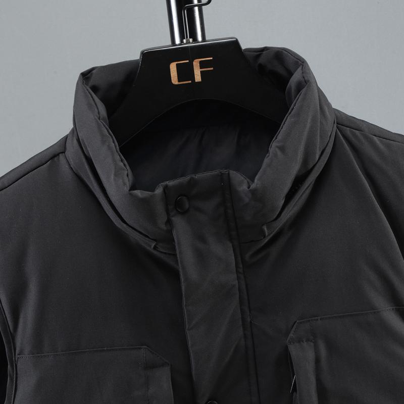 Плюс размер L-7XL зимняя мужская куртка без рукавов с капюшоном повседневный толстый теплый жилет для верхней одежды