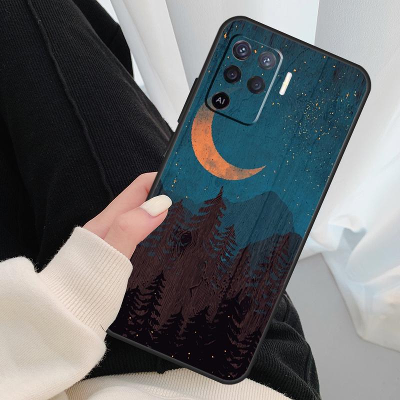 Чехол 'Звездное озеро горы' для Oppo A54 A74 A94 A18 A57 A17 A77 A38 A58 A78 A98 A80 A60 A40 A96 A76 A16 A15 A5 Pro