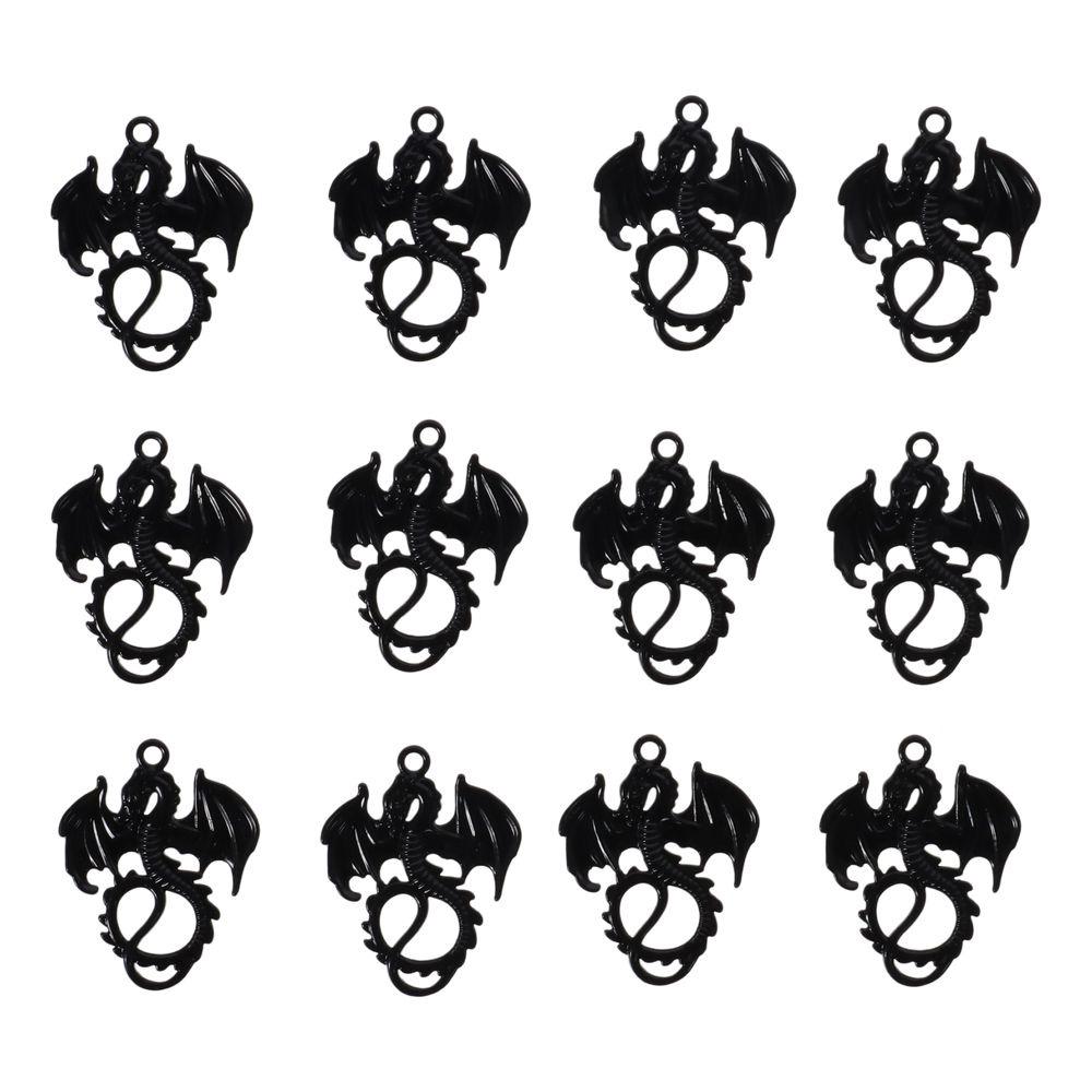 Black Dragon Pendant Alloy Tibetan Style Electroplated  Jewelry Accessories