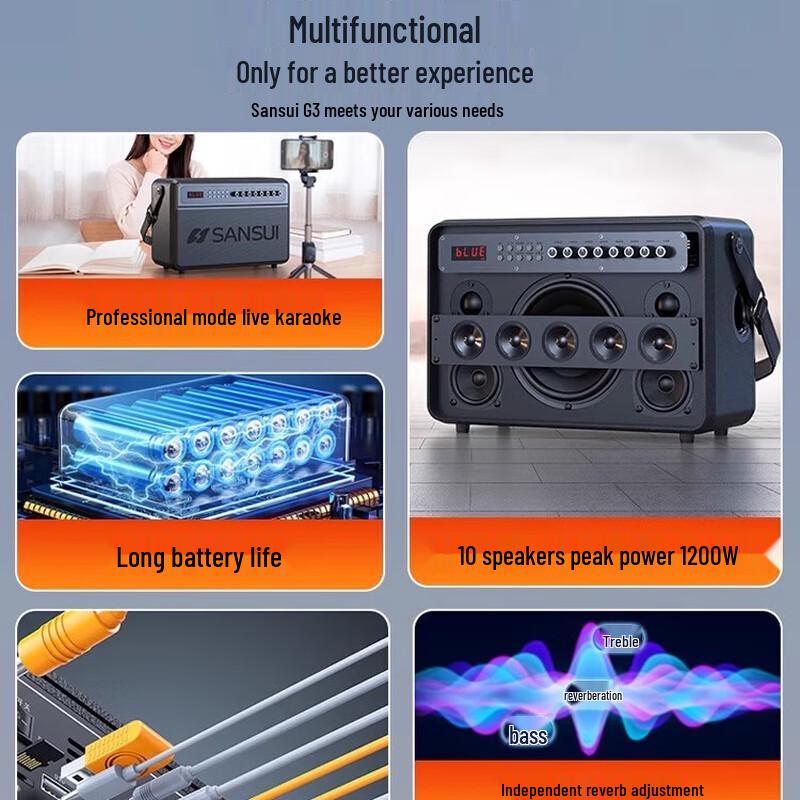 Shanshui G3 Portable Karaoke & Live Broadcast Speaker