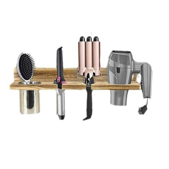 Органайзер для волос, настенный держатель для фена, гладкий край, без заусенцев, простой